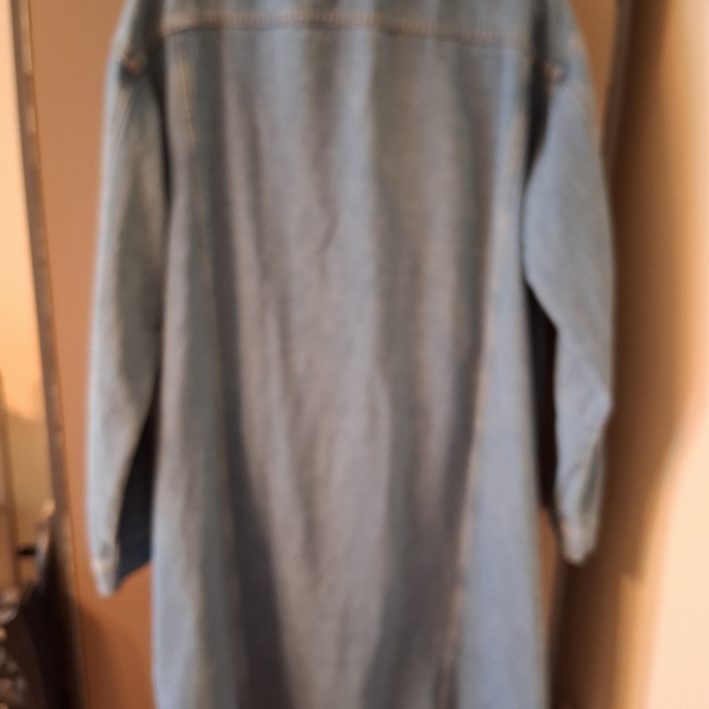 Woman's Rancher Denim Trench Coat - Picture 3 of 8
